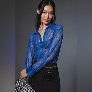 By Anthropologie Lace Bodysuit Excellent Condition Pre Owned Size S